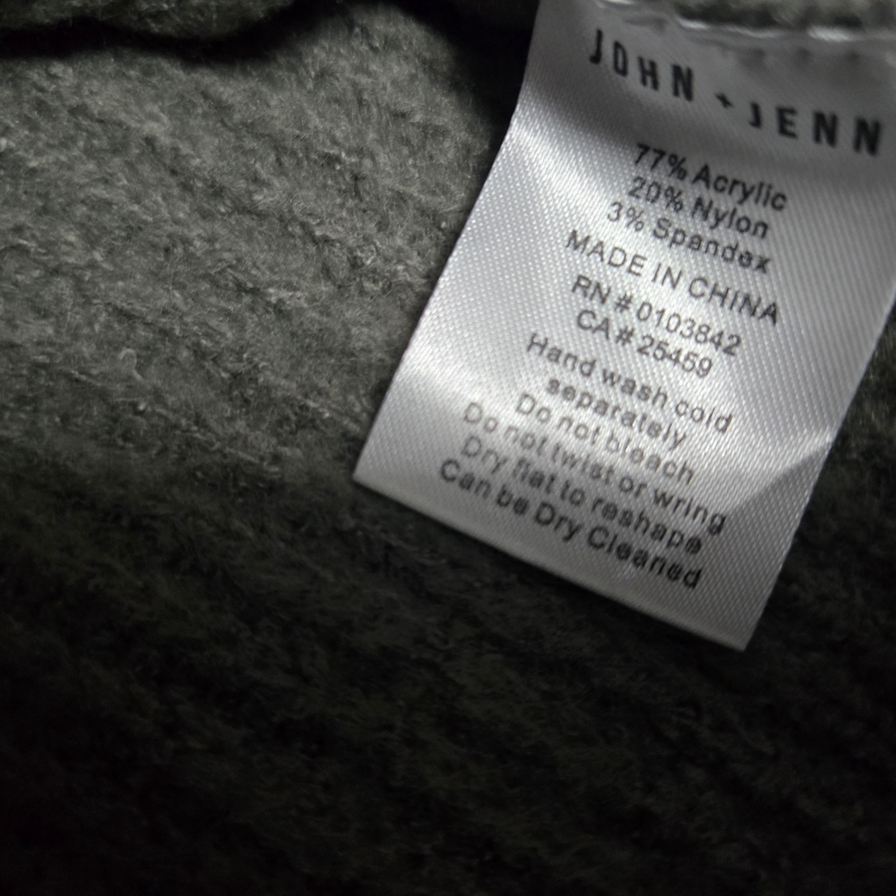 John + Jenn Gray Ribbed Crew Neck Sweater - Picture 9 of 9